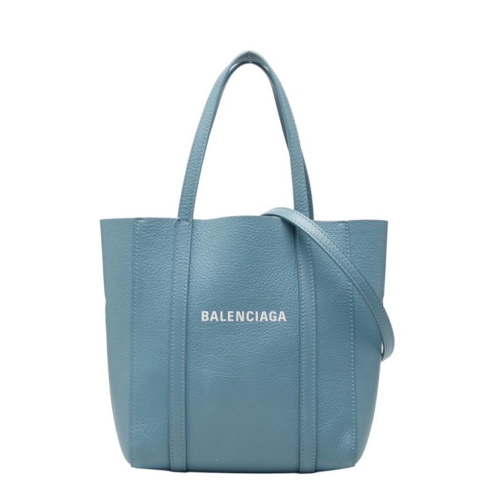 Balenciaga Everyday Tote XXS Bag Shoulder 2WAY 551815 Blue Leather Women's BA...